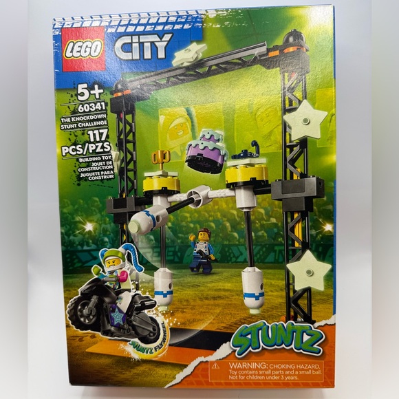 LEGO City The Knockdown Stunt Challenge 60341 Building Toy Set - Picture 1 of 4